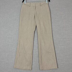 Worthington Petite Curvy Fit Trousers Sz 2P Boot Cut Beige